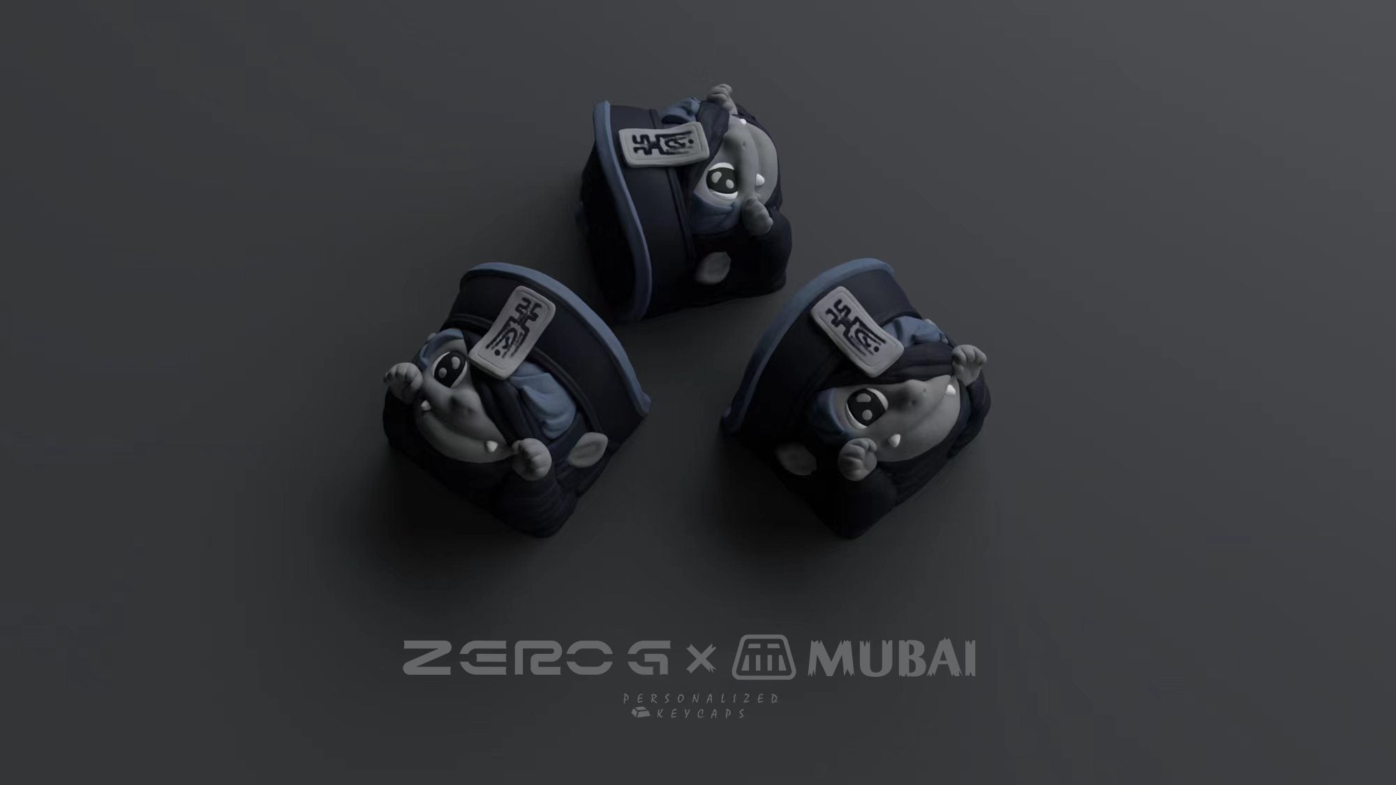 【现货】Domikey X Zero-g Sutido Midnight Triple/Double Shot Cherry Profile Keycap